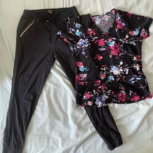 Floral Nursing Scrubs